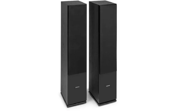 en ligne vente Fenton Paire D’enceintes De Sol SHF80B Noir – Cinéma à Domicile + Haut-parleurs Hifi 1