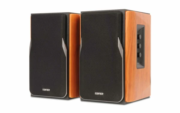 Edifier Paire D’enceintes D’étagère R1380DB Brun, Noir – Cinéma à Domicile + Haut-parleurs Hifi prix de gros 1