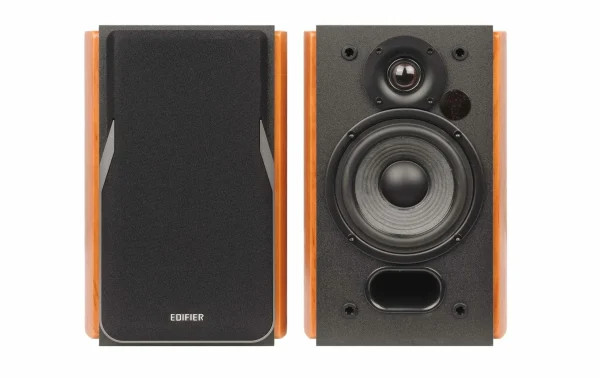 Edifier Paire D’enceintes D’étagère R1380DB Brun, Noir – Cinéma à Domicile + Haut-parleurs Hifi prix de gros 4