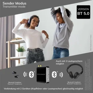 Oehlbach Adaptateur Bluetooth BTR Evolution 5.0 Noir – Cinéma à Domicile + Haut-parleurs Hifi mode 7