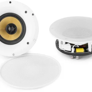 Top ventes Power Dynamics Haut-parleur De Plafond WCS65 Lot De 2, 2x 30W, Blanc – Cinéma à Domicile + Haut-parleurs Hifi 7